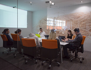 Image showing Startup business team at a meeting