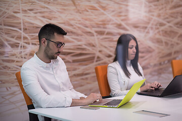 Image showing Startup business team at a meeting