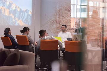 Image showing Startup business team at a meeting