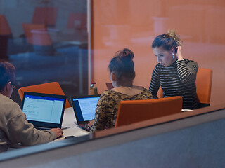 Image showing startup Businesswomen Working With laptop in creative office