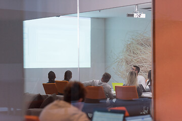 Image showing Startup business team at a meeting