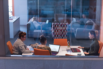 Image showing startup Businesswomen Working With laptop in creative office