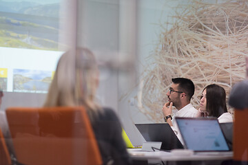 Image showing Startup business team at a meeting