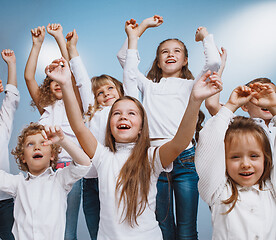 Image showing Adorable kids have fun together