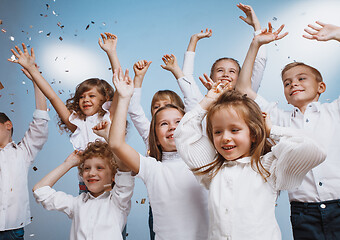 Image showing Adorable kids have fun together