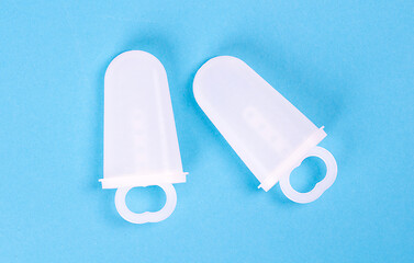 Image showing Popsicle ice lolly form molds isolated