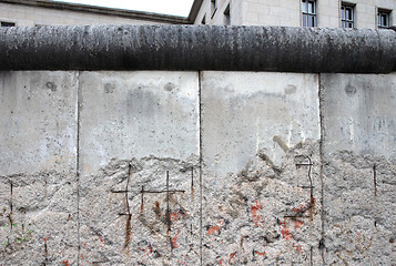 Image showing The remains of the Berlin Wall