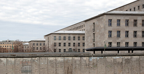 Image showing The remains of the Berlin Wall