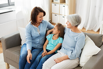 Image showing portrait of mother, daughter and grandmother