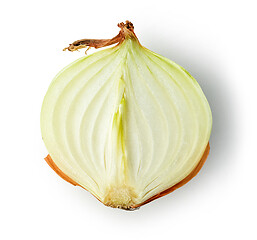 Image showing half of fresh raw onion