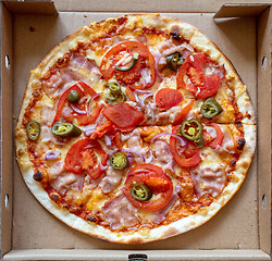 Image showing freshly baked pizza