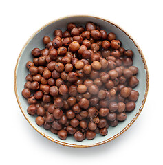 Image showing bowl of boiled gray peas