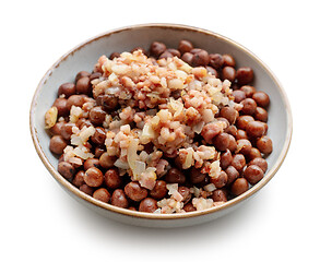 Image showing bowl of boiled gray peas