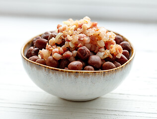 Image showing bowl of boiled gray peas