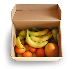 Image showing box of fresh fruits