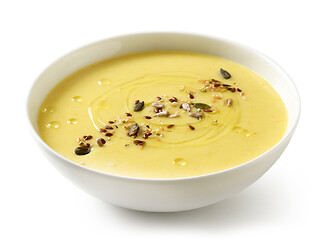 Image showing bowl of vegetable cream soup