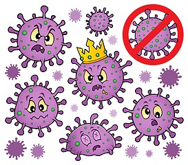 Image showing Viruses thematic set 1