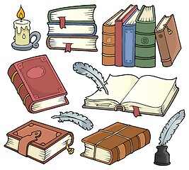 Image showing Old books theme set 1