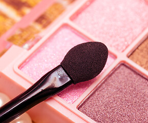 Image showing Eye Makeup Brush Indicates Beauty Products And Cosmetic 