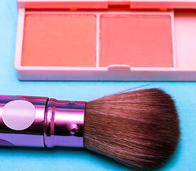 Image showing Makeup Brush Means Beauty Products And Applicators 