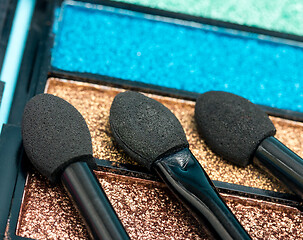 Image showing Makeup Brush Indicates Eye Shadow And Cosmetology 