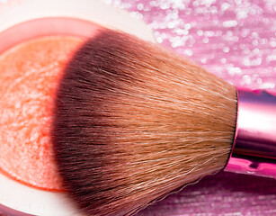 Image showing Makeup Brush Means Beauty Product And Applicators 