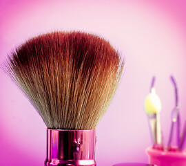 Image showing Foundation Makeup Brush Means Beauty Products And Applicator 