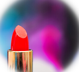 Image showing Makeup Cosmetics Indicates Lip Stick And Face 