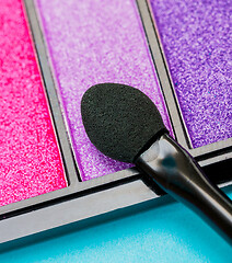 Image showing Eye Shadow Brush Represents Make Up And Cosmetology 