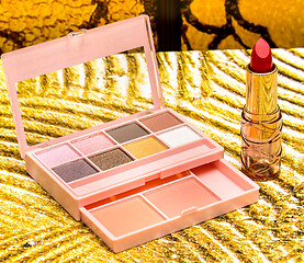 Image showing Eye Shadow Means Lip Sticks And Cosmetic 