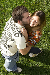 Image showing Young couple outdoor