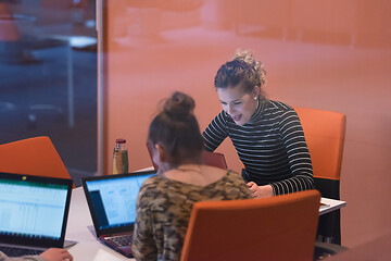 Image showing startup Businesswomen Working With laptop in creative office