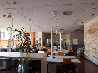 Image showing busy coworking office space