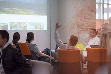 Image showing Startup business team at a meeting