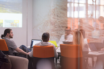 Image showing Startup business team at a meeting