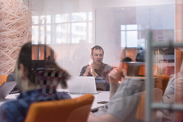 Image showing Startup business team at a meeting