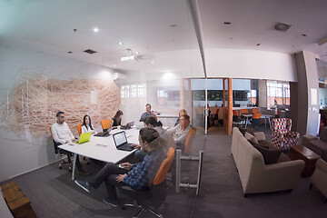 Image showing Startup business team at a meeting