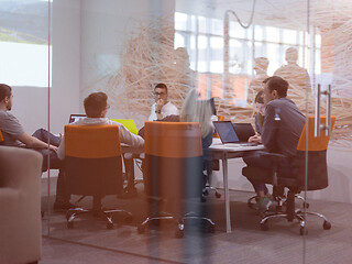 Image showing Startup business team at a meeting