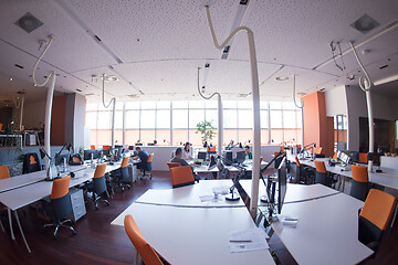 Image showing busy coworking office space