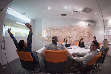 Image showing Startup business team at a meeting