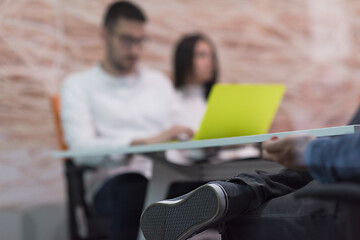 Image showing Startup business team at a meeting