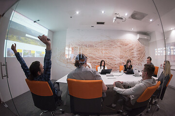 Image showing Startup business team at a meeting