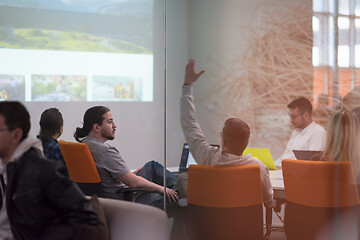 Image showing Startup business team at a meeting