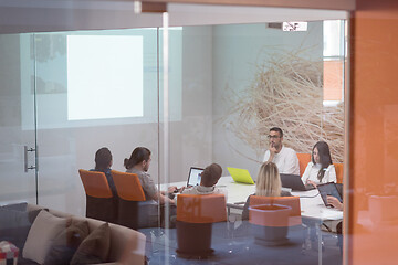 Image showing Startup business team at a meeting