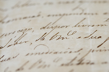 Image showing Ancient letter