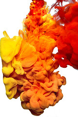 Image showing abstract formed by color dissolving in water