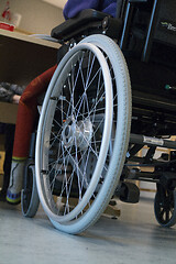 Image showing Wheelchair by the Table