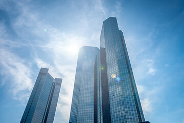 Image showing Frankfurt Germany with some skyscrapers