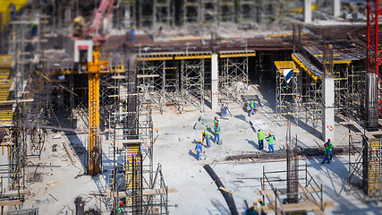 Image showing Construction site in Dubai