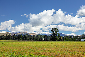 Image showing Mountain Alps scenery in south New Zealand